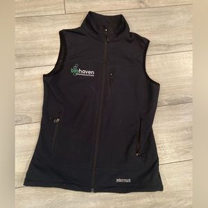 Marmot softshell vest w/ company logo
